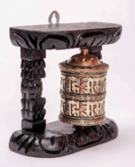 Handcrafted Tibetan Copper and Brass Prayer Wheels - Image 2