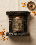 Handcrafted Tibetan Copper and Brass Prayer Wheels - Image 5