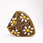 The Golden Heart Mosaic Clutch