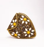 The Golden Heart Mosaic Clutch