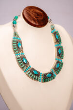 The Handmade Turquoise Eternal Path Necklace - Image 5