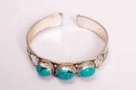 Handmade 3 set Turquoise wrist cuff - Image 3