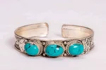 Handmade 3 set Turquoise wrist cuff - Image 2