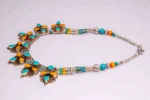 The Sun-Kissed Bloom: Handcrafted Radial Drop Necklace - Image 3