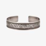 All metal filigree wrist cuff