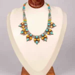 The Sun-Kissed Bloom: Handcrafted Radial Drop Necklace