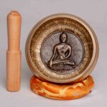 7 metal - Embossed Buddha Singing Bowl