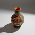 Asthamangala Gemstone Inlay Vase - Image 2